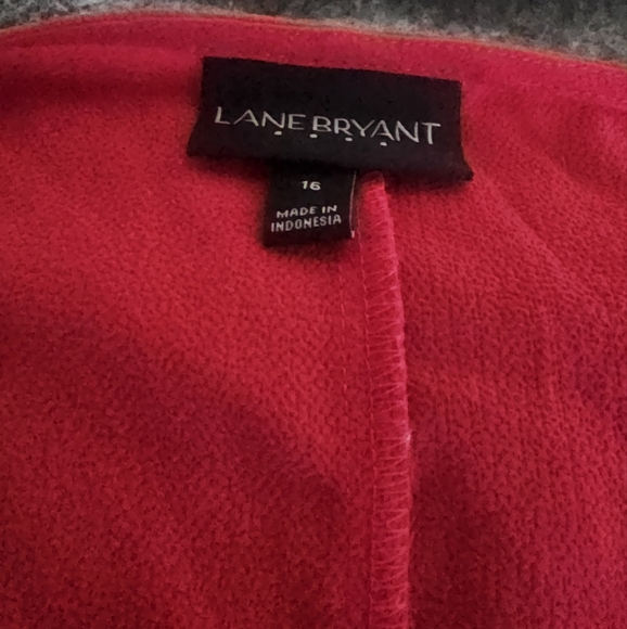 Lane Bryant red faux wrap blouse size 16 - Picture 2 of 4